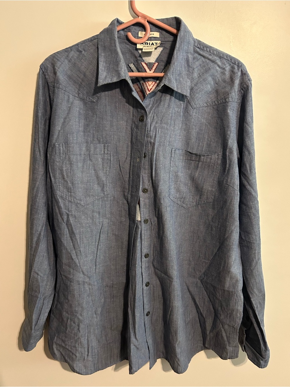 Ariat Women's Blue Button-Down Shirt